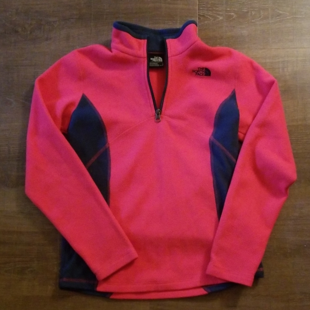Girls North Face Glacier Quarter Zip Fleece